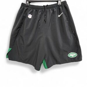 New York Jets Nike NFL On Field Practice Shorts Mens XXL Black DriFit Drawstring